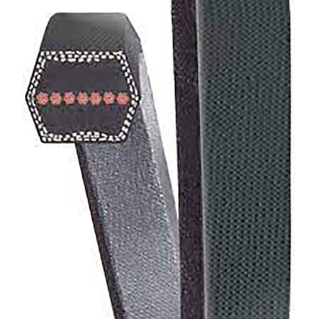 Aftermarket Double-Sided V-Belt, 125 in Outside Length, 21/32 in Top Width, 1 Ribs BB122